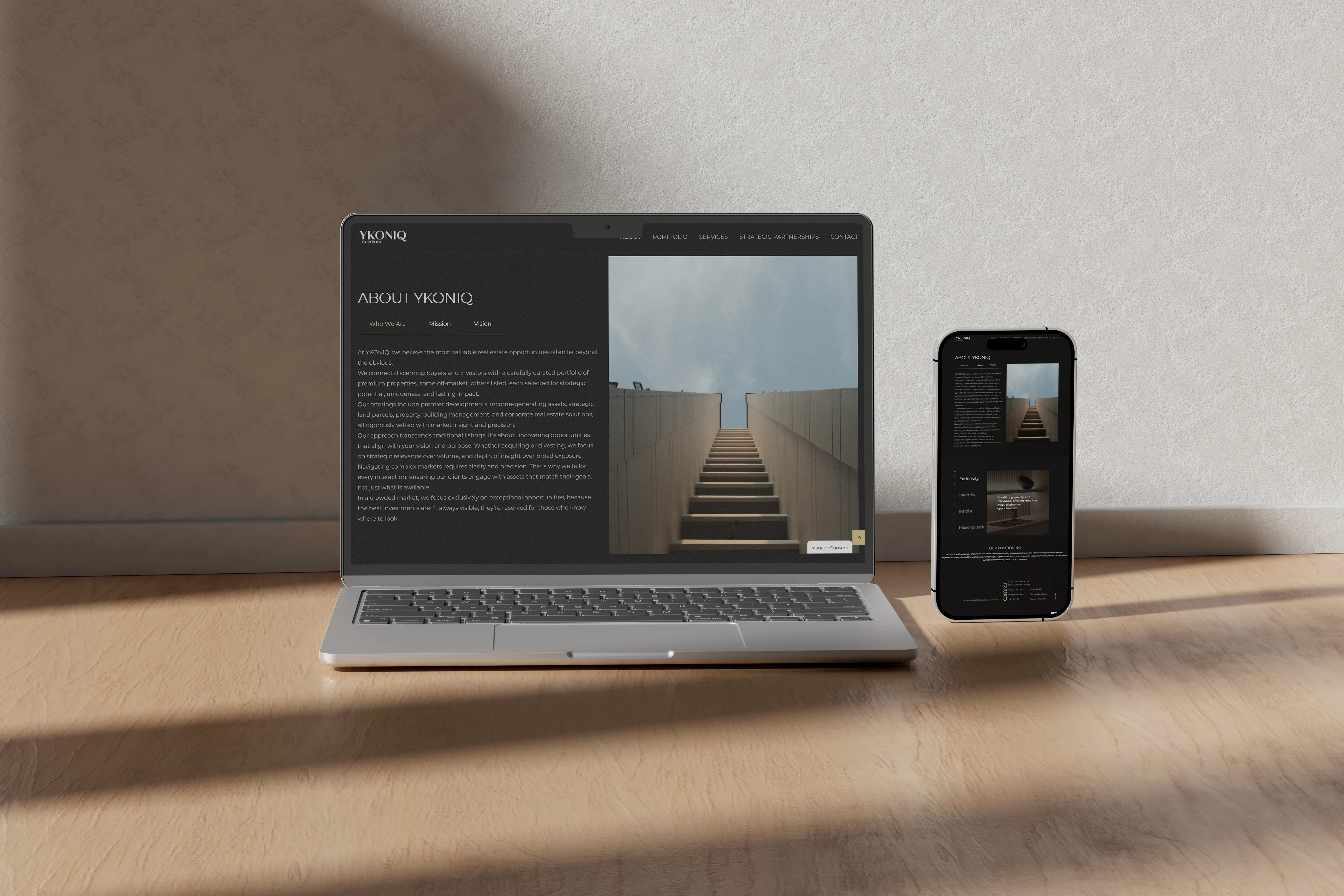 Website Mockup YKONIQ